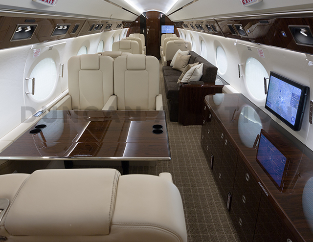 Updated Gulfstream GV interior